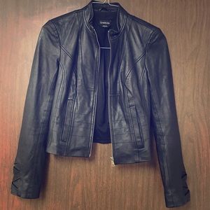 Bebe %100 lamb skin leather jacket